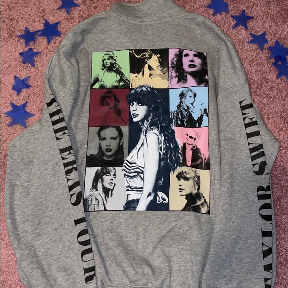 Taylor Swift Eras Grey 1/4 Zip